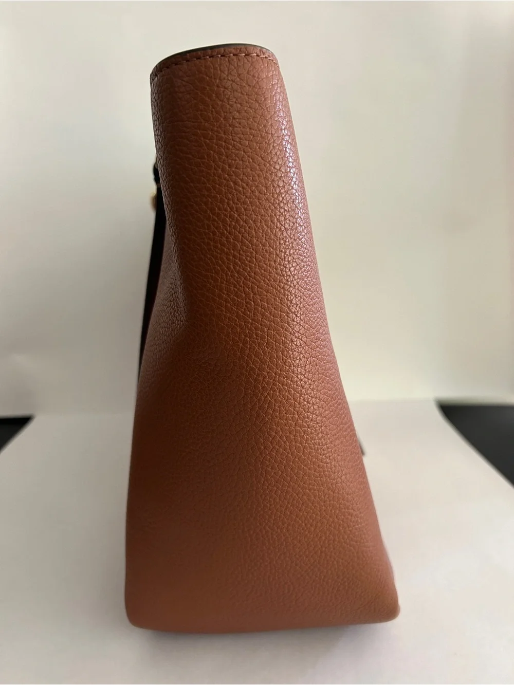 kate spade Brown Pebbled Leather Tote with Gold Hardware